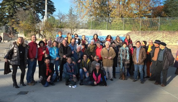 Photo de groupe les Artistes Quadriennale piscine de Lancy 2016
